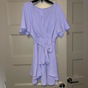 Lavender purple mini dress